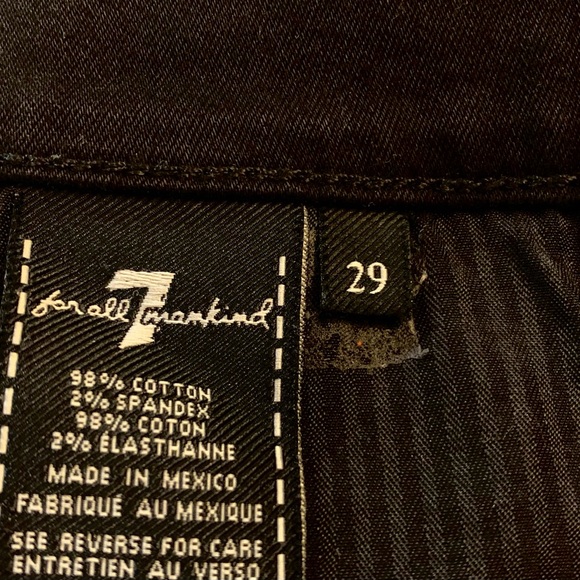 7 For All Mankind Denim Cutoff Black Shorts Women’s 29 - Picture 3 of 7